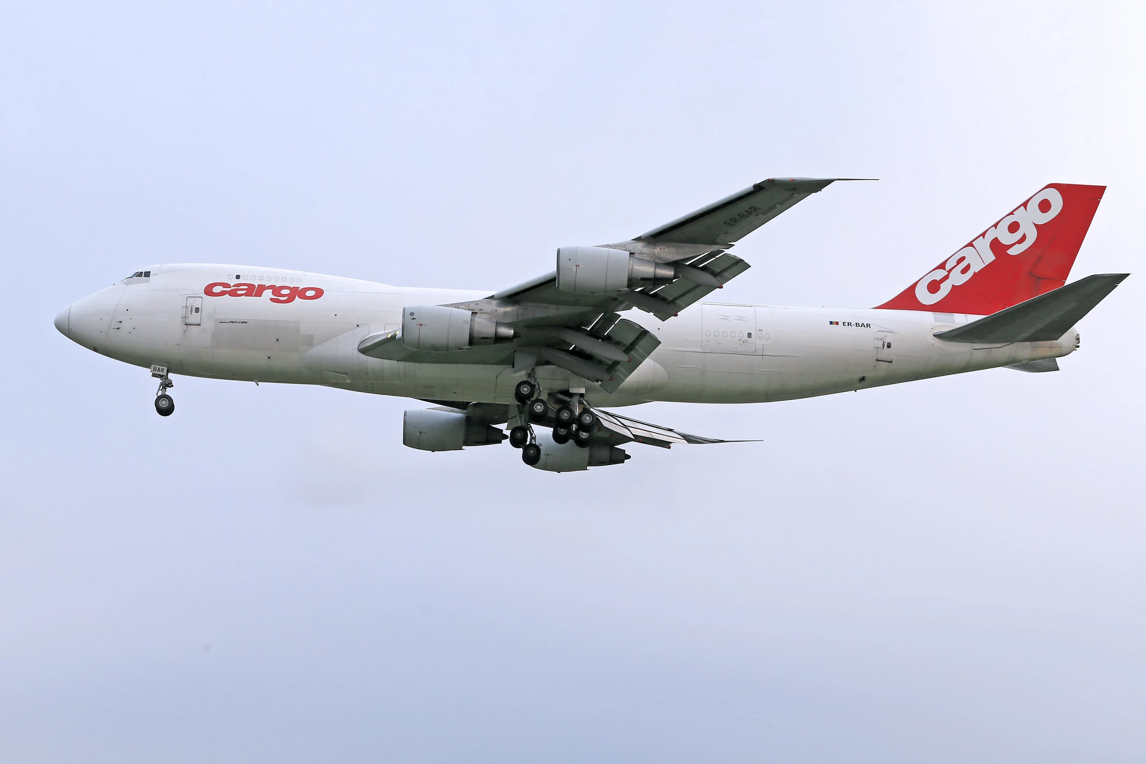 Cargo aircraft loaded for international air freight shipment from Lagos, Nigeria